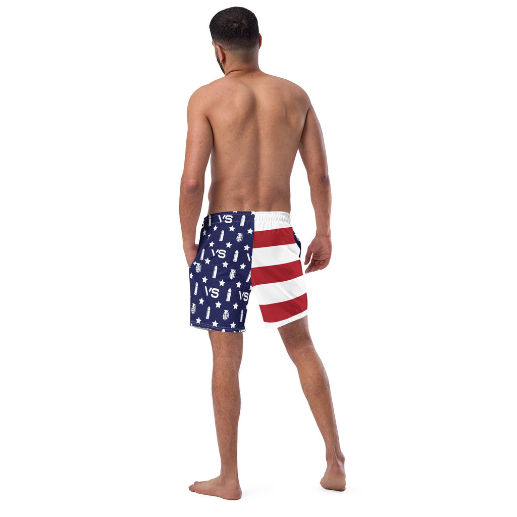 VS Flag Mens Swin Trunks Logo - VeteranShirts
