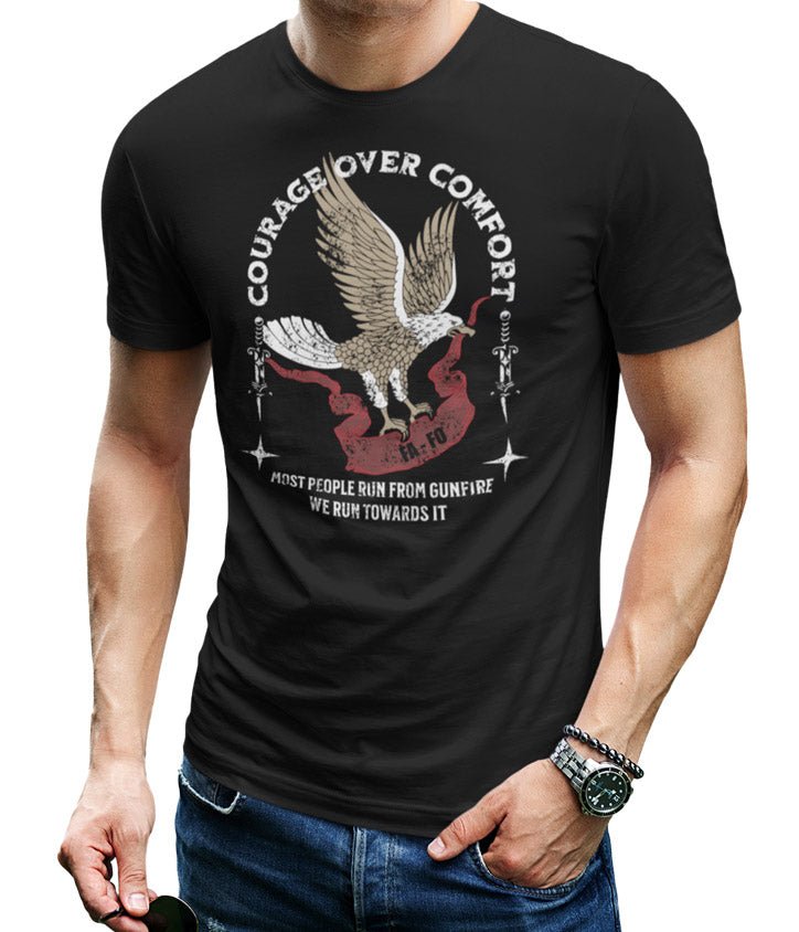 Courage Over Comfort - VeteranShirts