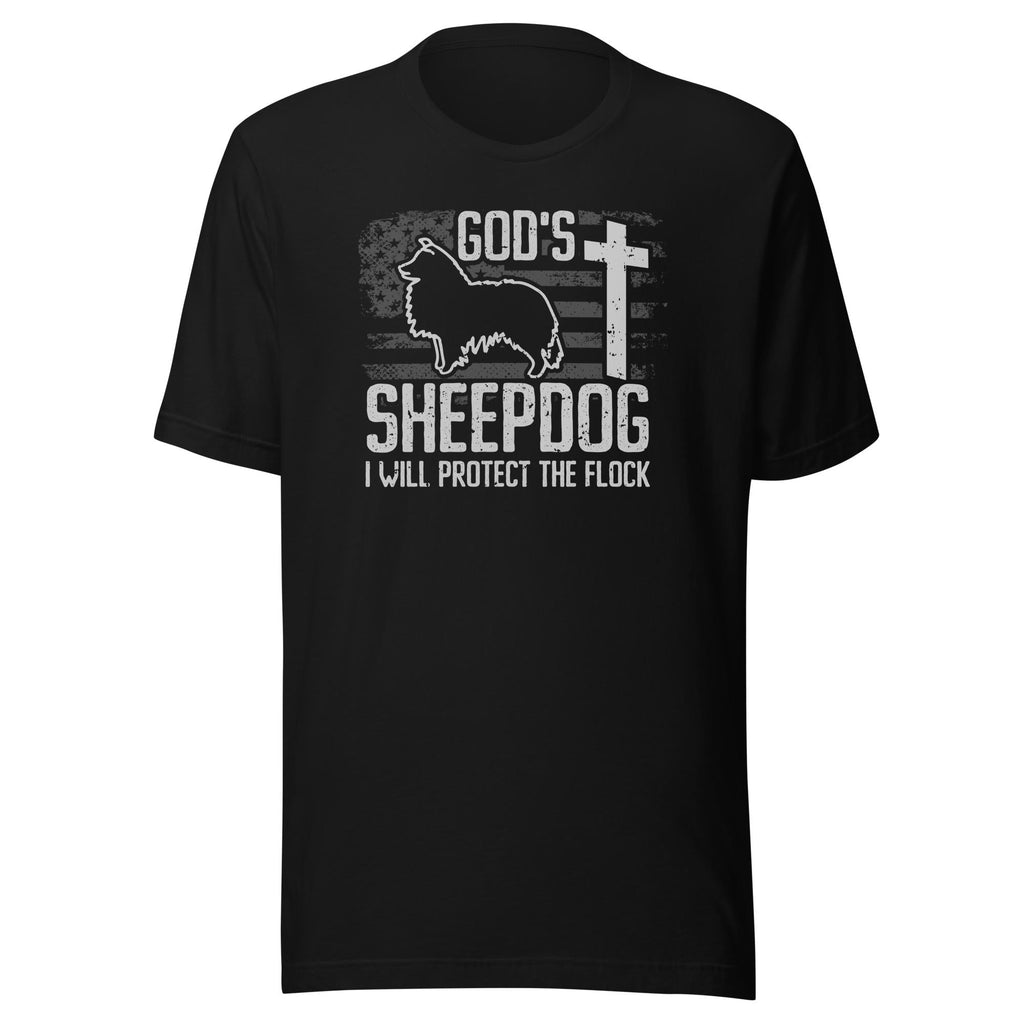 God's Sheepdog - I Will Protect The Flock (Veteran Shirt) - VeteranShirts