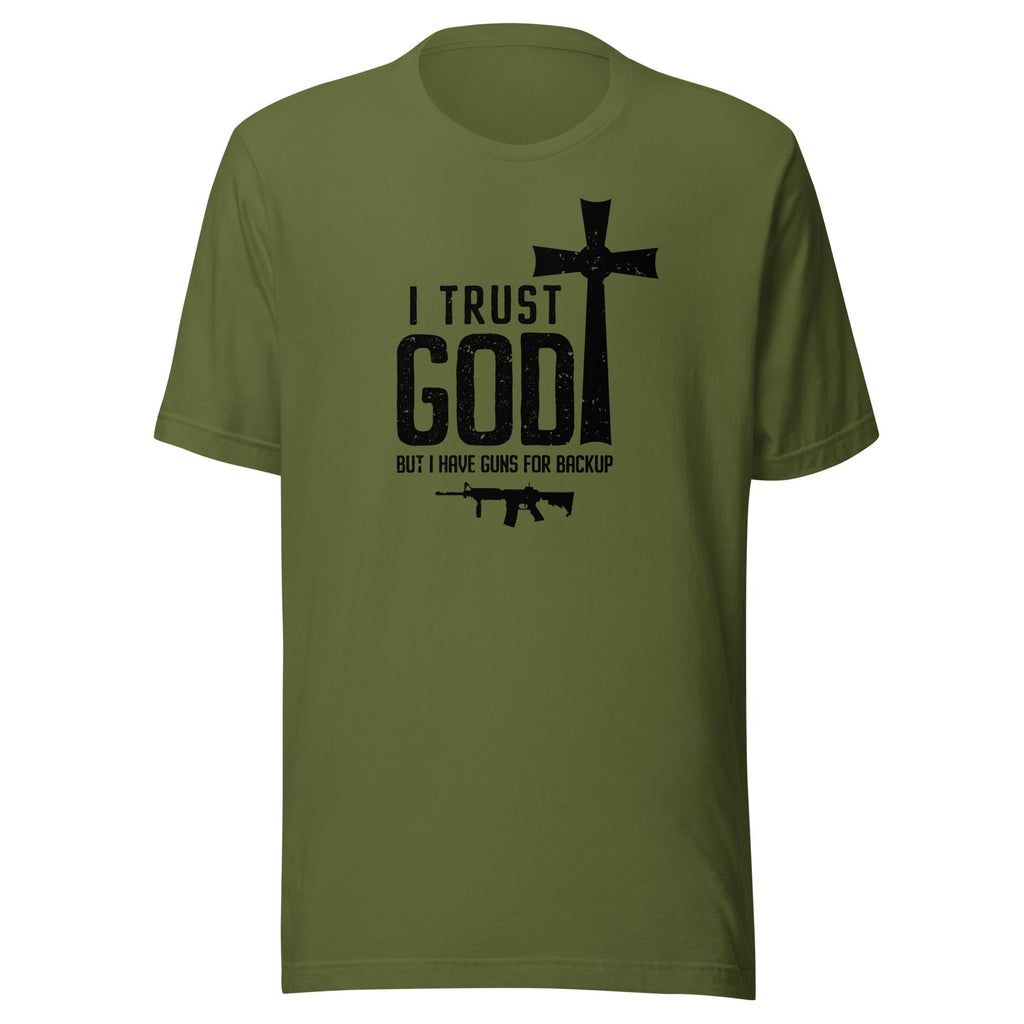 I Trust God - But I Have Guns For Backup (Veteran Shirt) - VeteranShirts