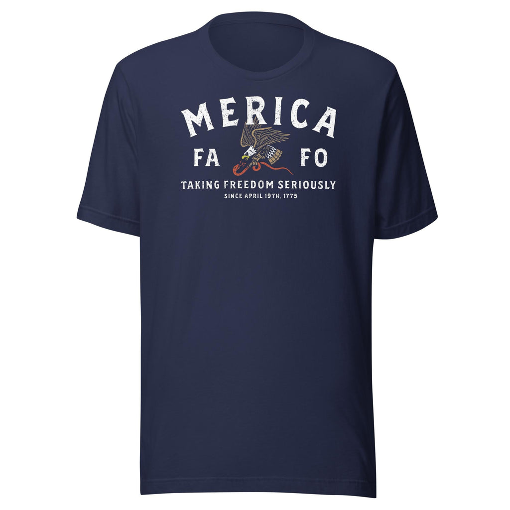 MERICA - Taking Freedom Seriously (Veteran Shirt) - VeteranShirts