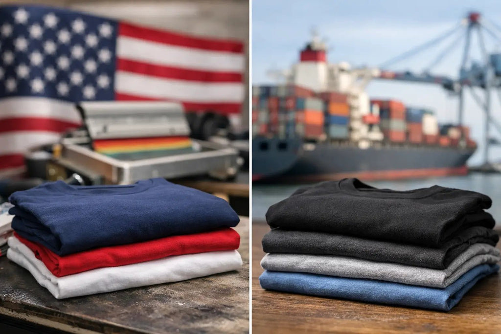 USA Printed Shirts vs Imported Apparel Compared - VeteranShirts