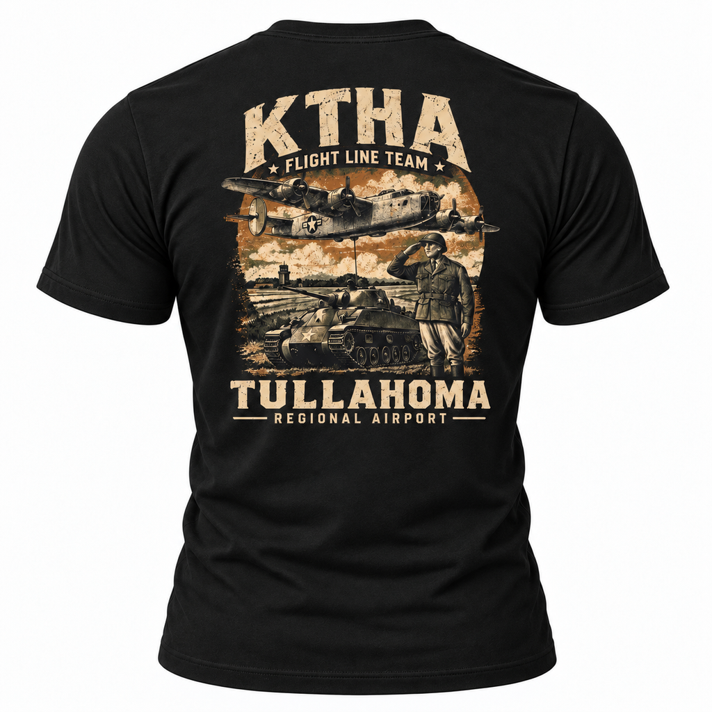 KTHA Tullahoma Regional Airport Flight Line Team Shirt
