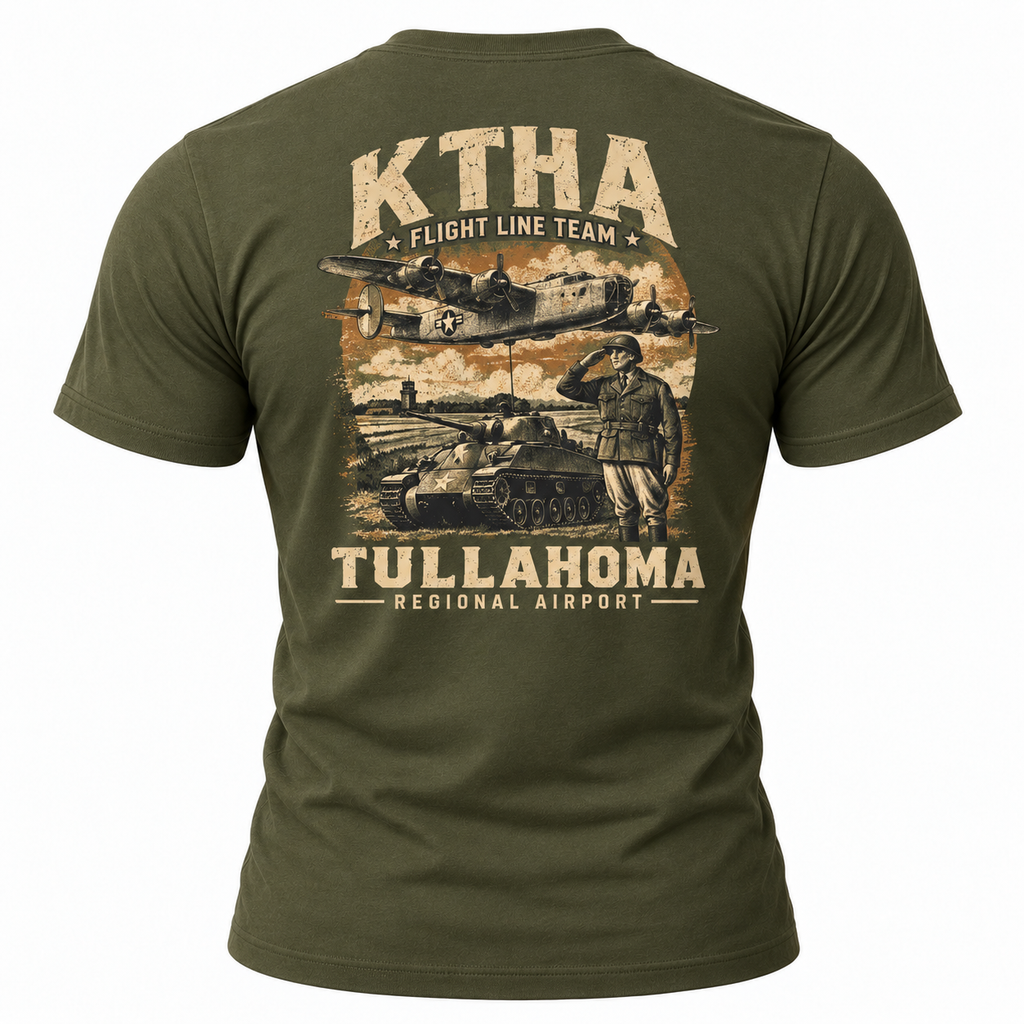 KTHA Tullahoma Regional Airport Flight Line Team Shirt