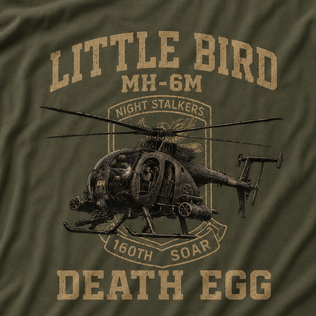 Little Bird MH-6M Death Egg Shirt
