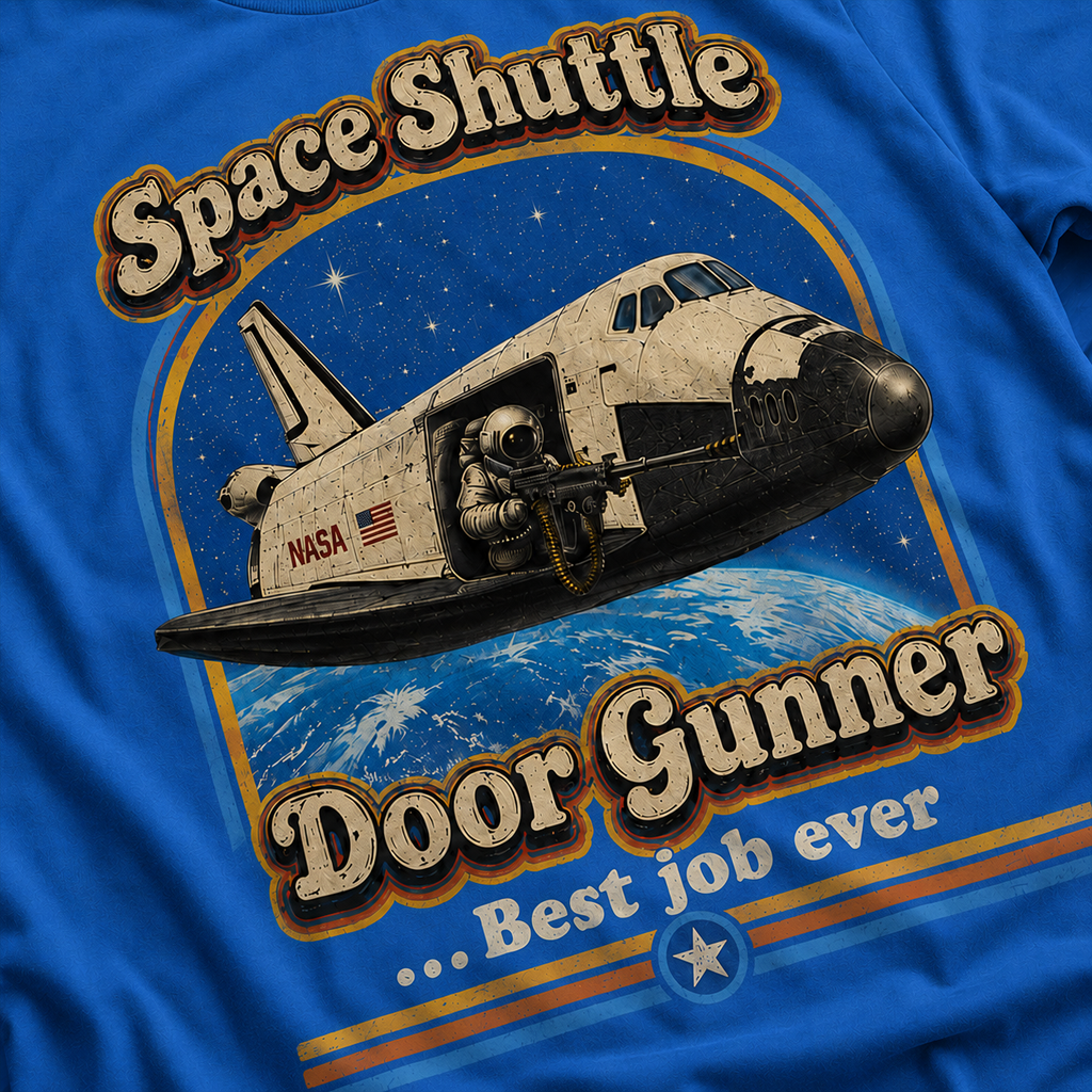 Space Shuttle Door Gunner Tee
