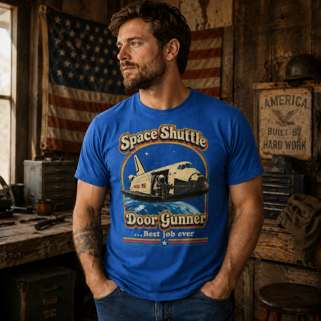 Space Shuttle Door Gunner Tee