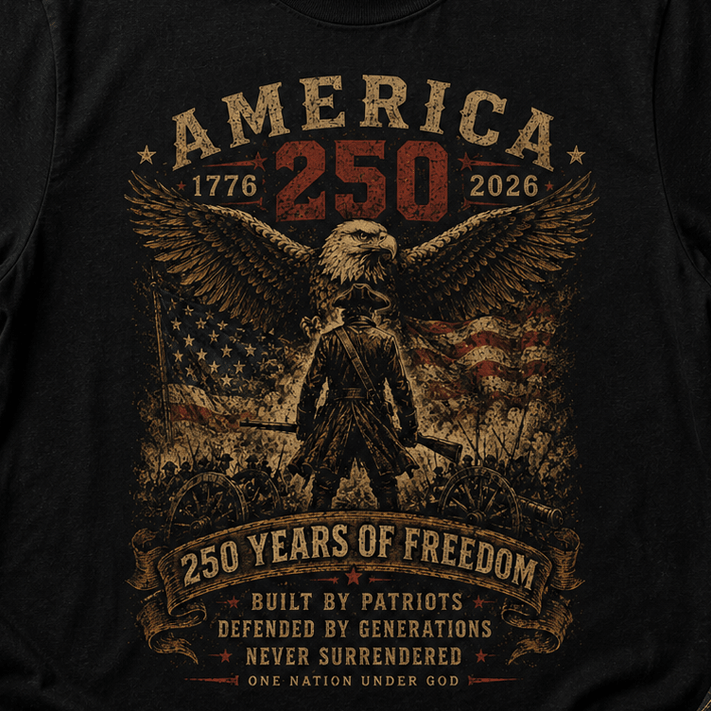America 250 Eagle Tee - VeteranShirts
