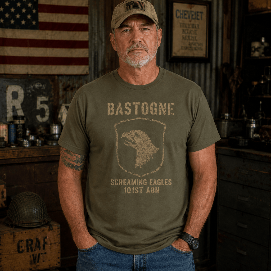 Bastogne Screaming Eagles WW2 Shirt - VeteranShirts