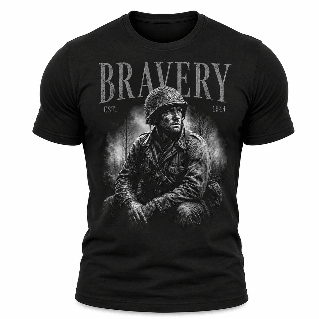 BRAVERY WW2 Soldier Tee - VeteranShirts