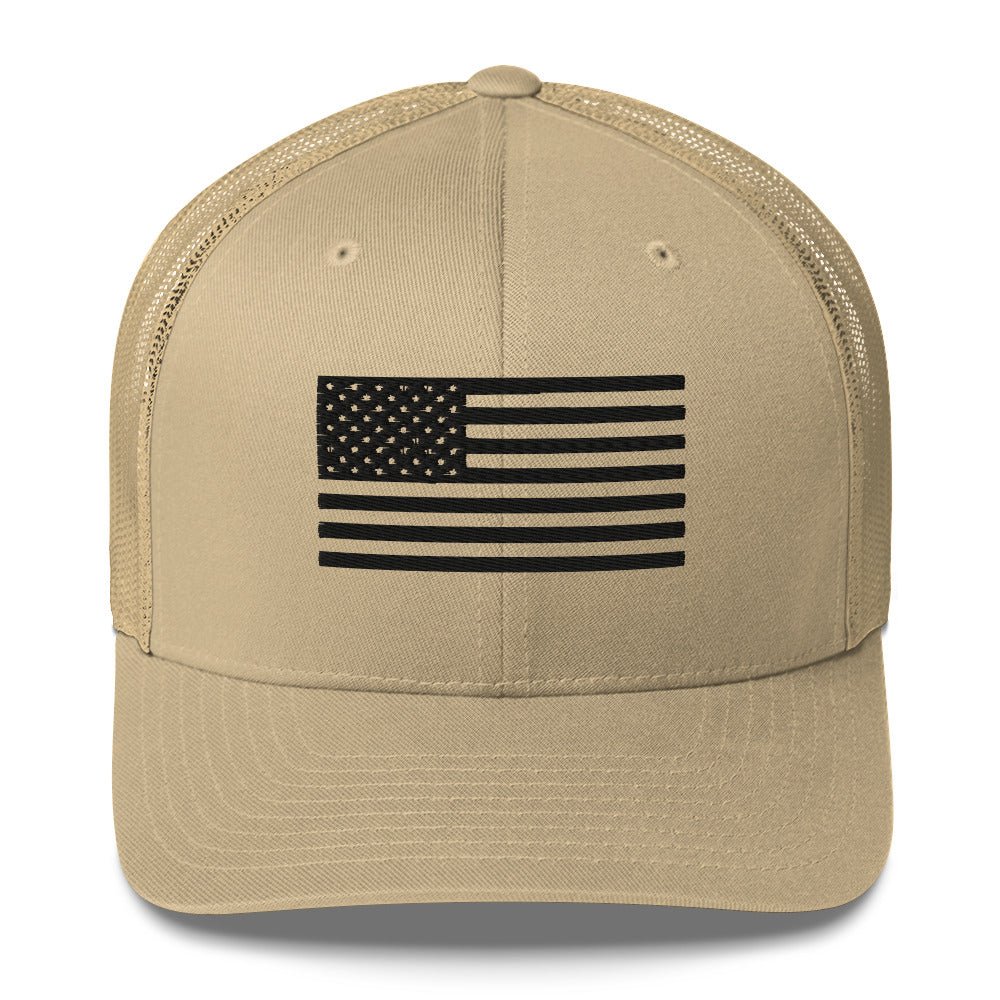 Coyote Brown American Flag Hat - VeteranShirts