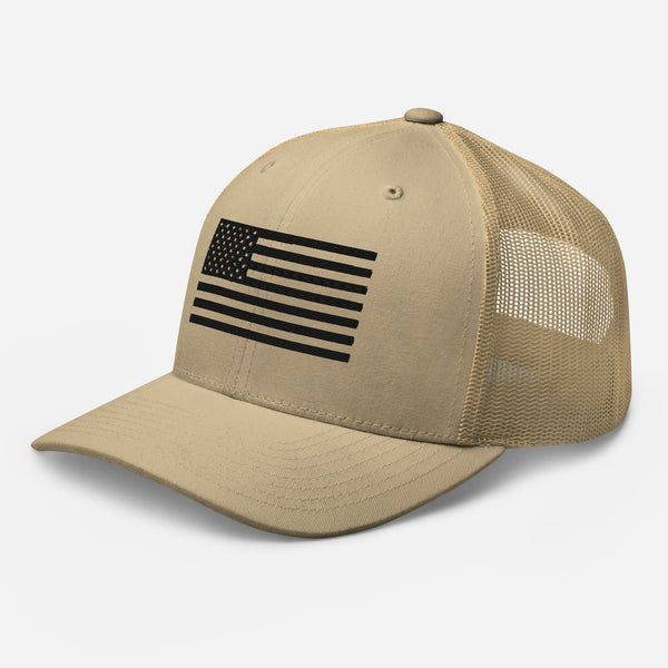 Coyote Brown American Flag Hat - VeteranShirts
