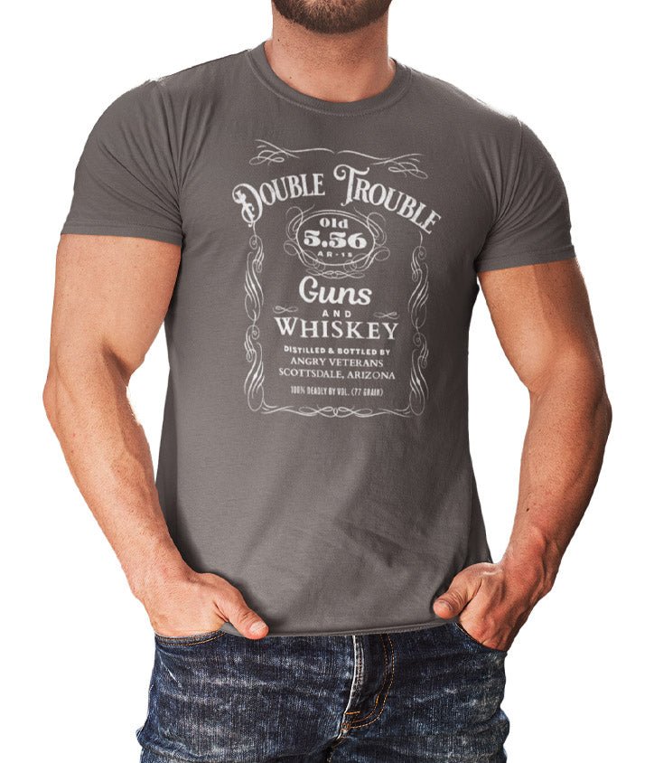 Double Trouble Guns & Whiskey - VeteranShirts