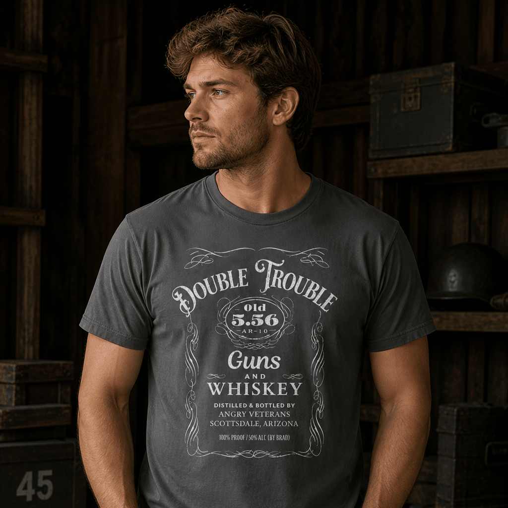 Double Trouble Guns & Whiskey - VeteranShirts