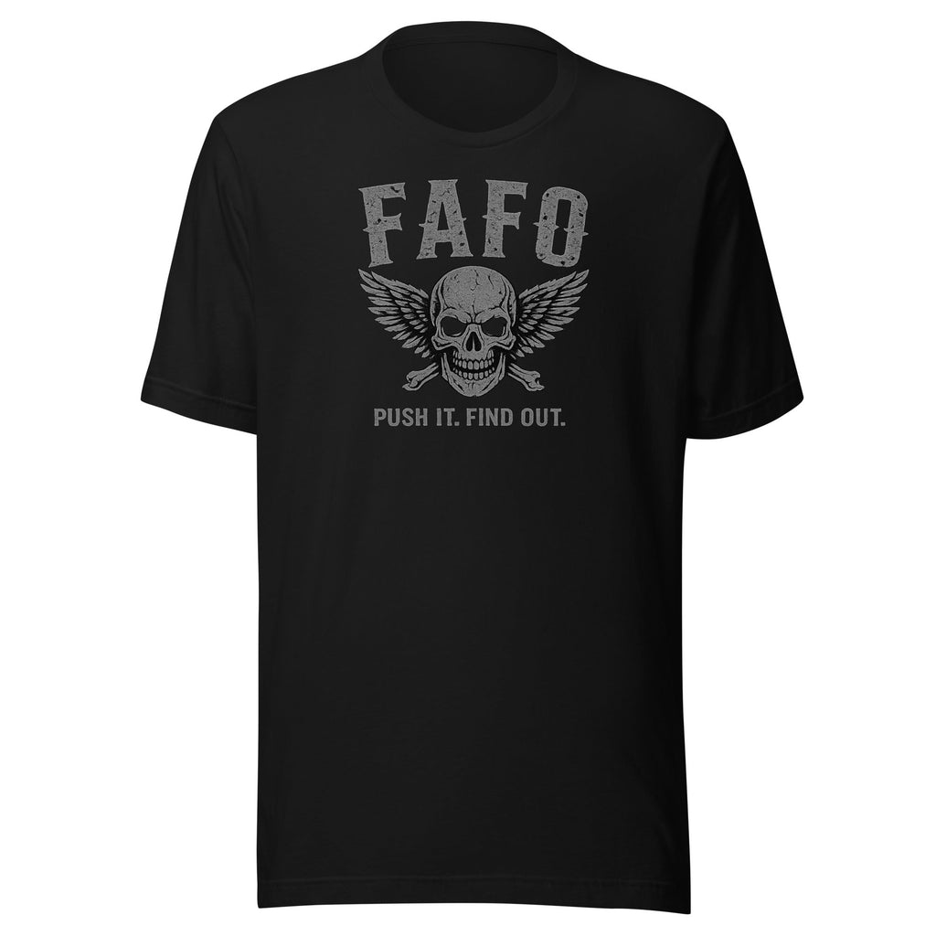 FAFO Gray Skull Tee - VeteranShirts