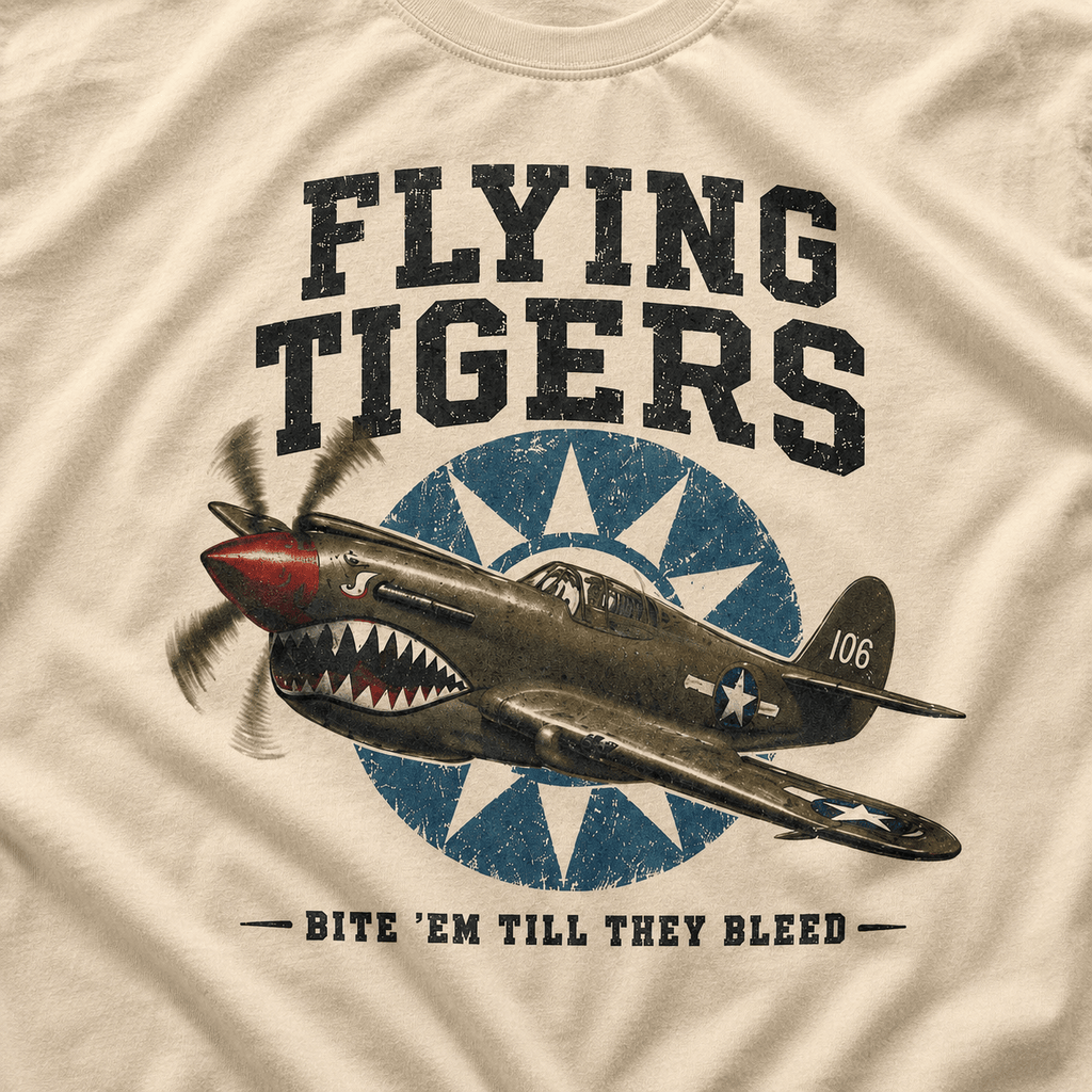 Flying Tigers Airplane Shirt - VeteranShirts