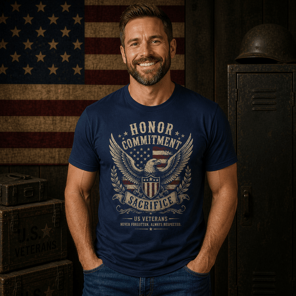Honor Commitment Sacrafice Tee - VeteranShirts
