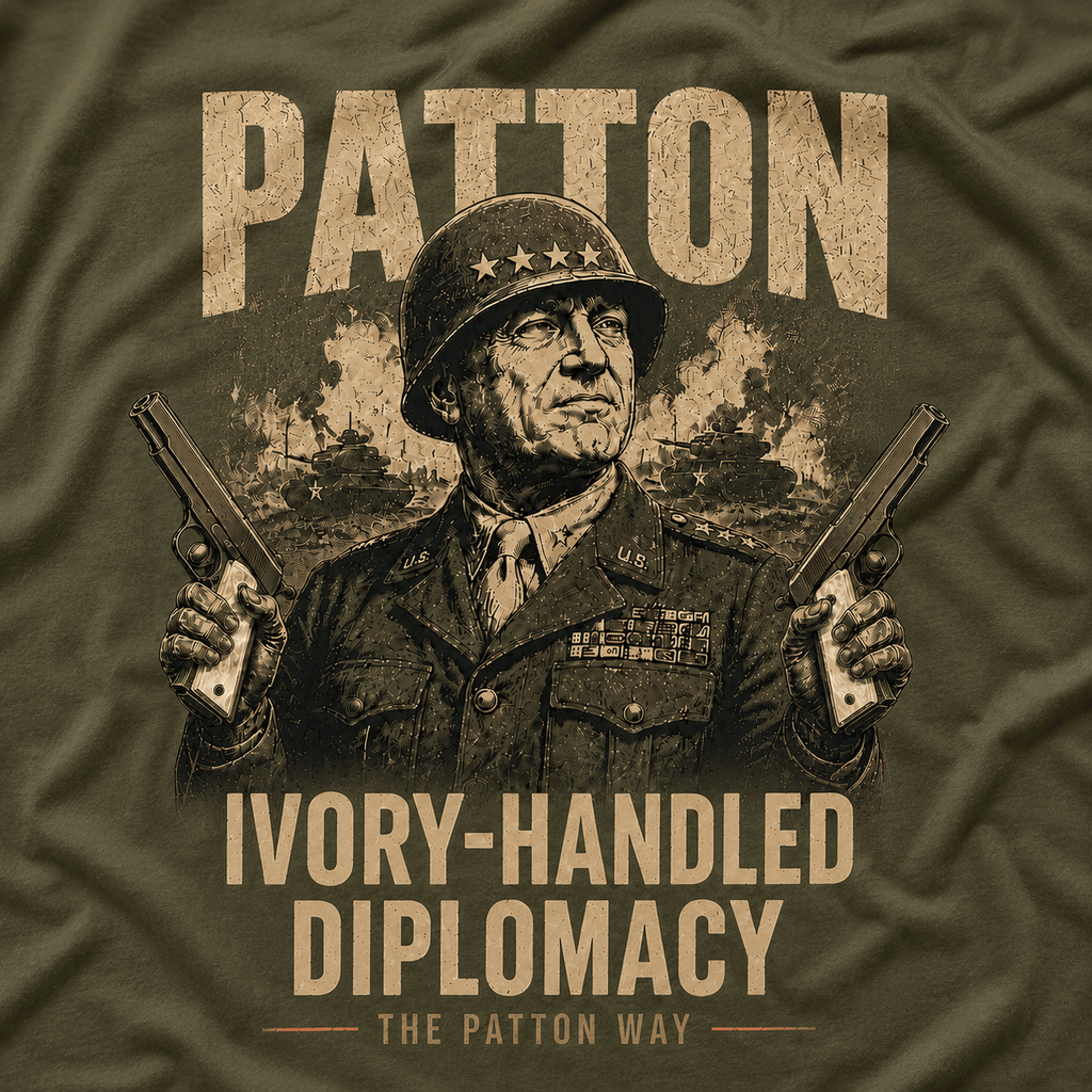 Ivory-Handled Diplomacy Patton Shirt - VeteranShirts