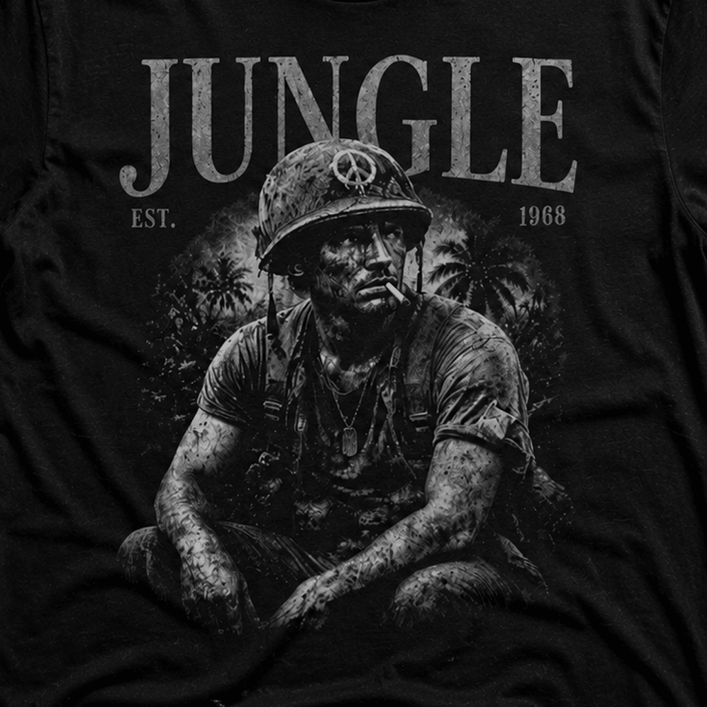 JUNGLE Vietnam Soldier Tee - VeteranShirts