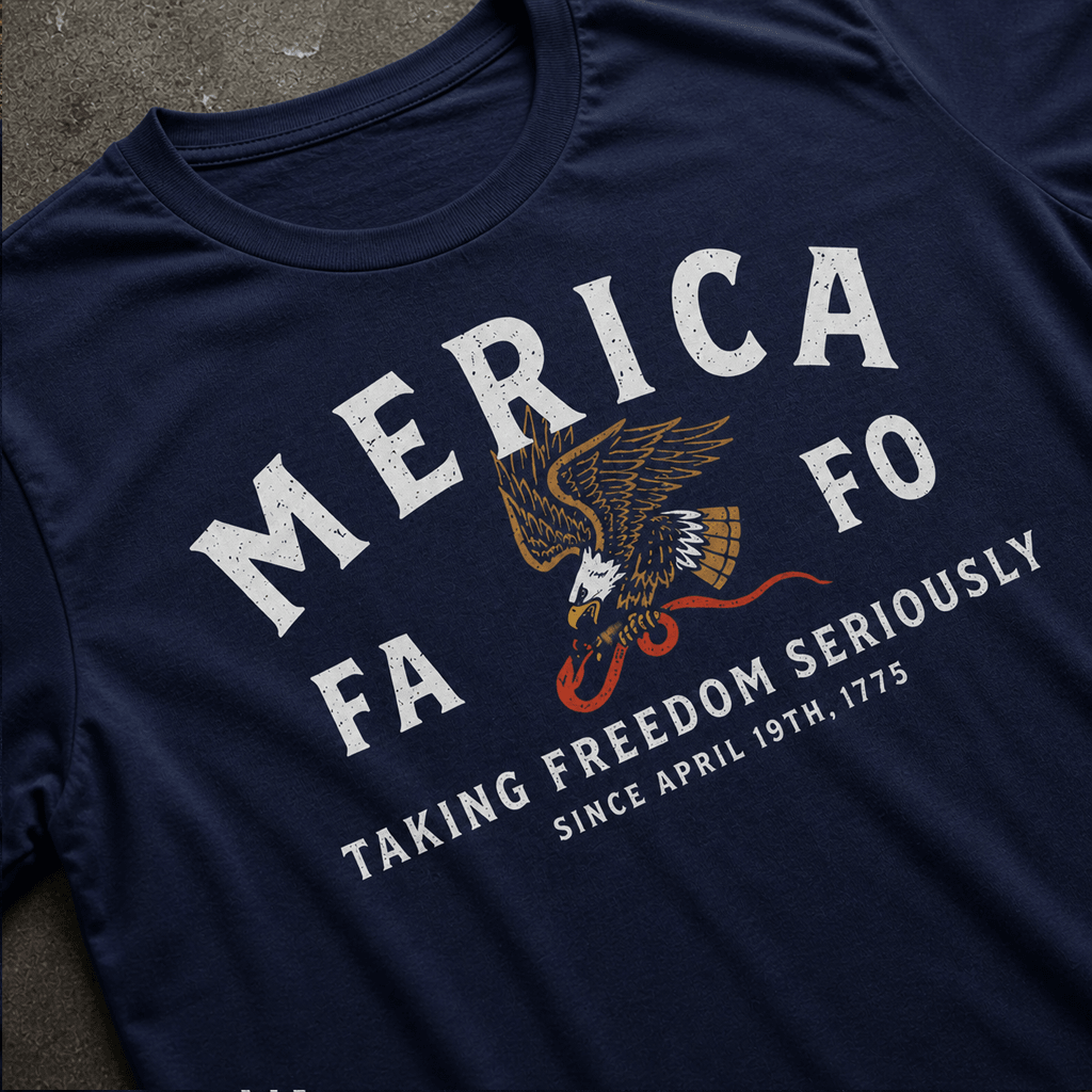 MERICA - Taking Freedom Seriously Tee - VeteranShirts
