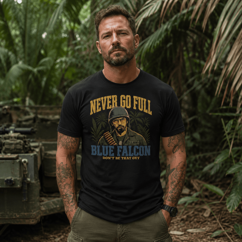 Never Go Full Blue Falcon Shirt - VeteranShirts