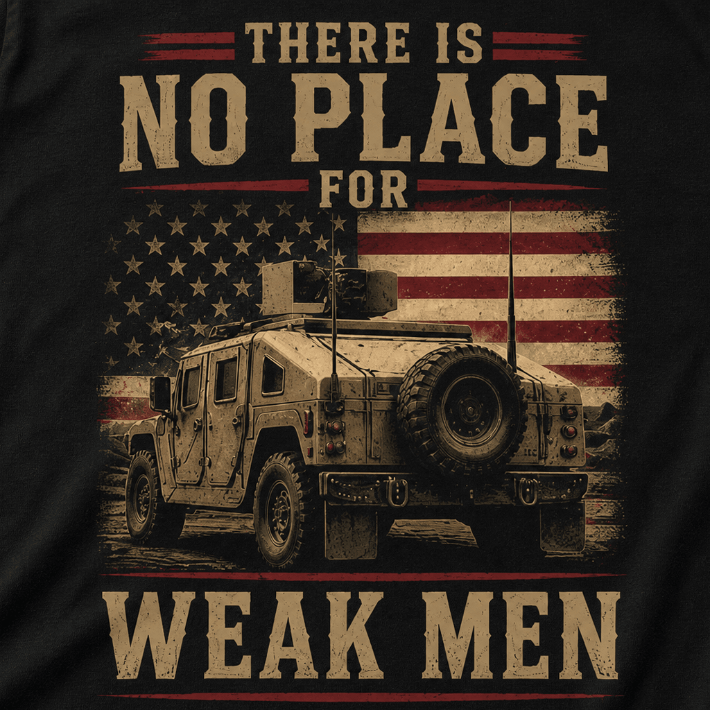 No Place For Weak Men Tee - VeteranShirts