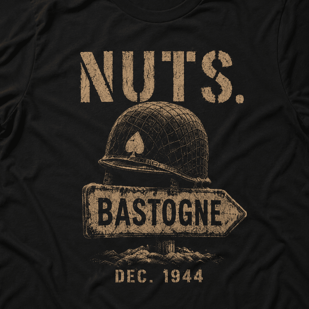 NUTS. Bastogne WW2 Shirt - VeteranShirts