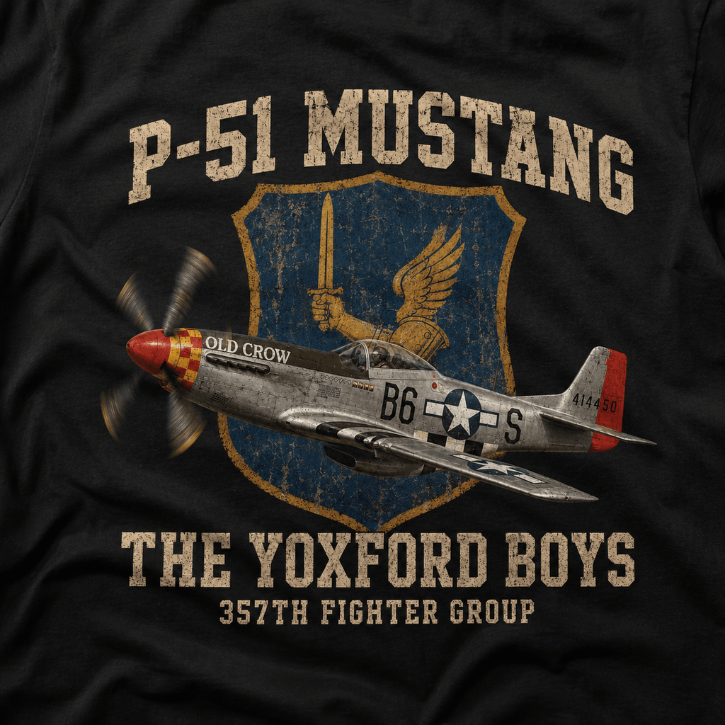 P-51 Mustang Yoxford Boys Shirt - VeteranShirts