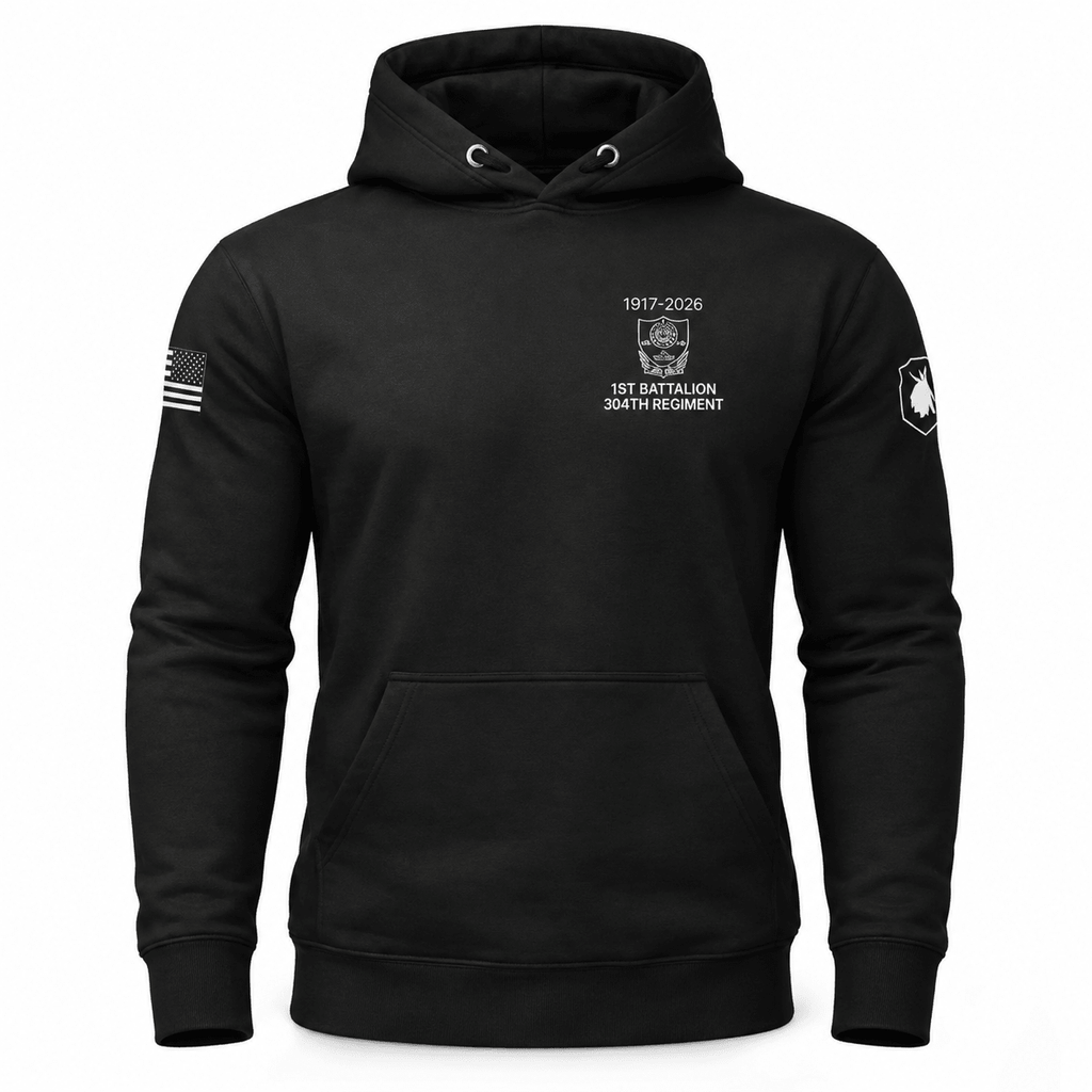 Patriots 1st Battalion 304th Regiment Hoodie (Order 1 Size Up For Better Fit) - VeteranShirts