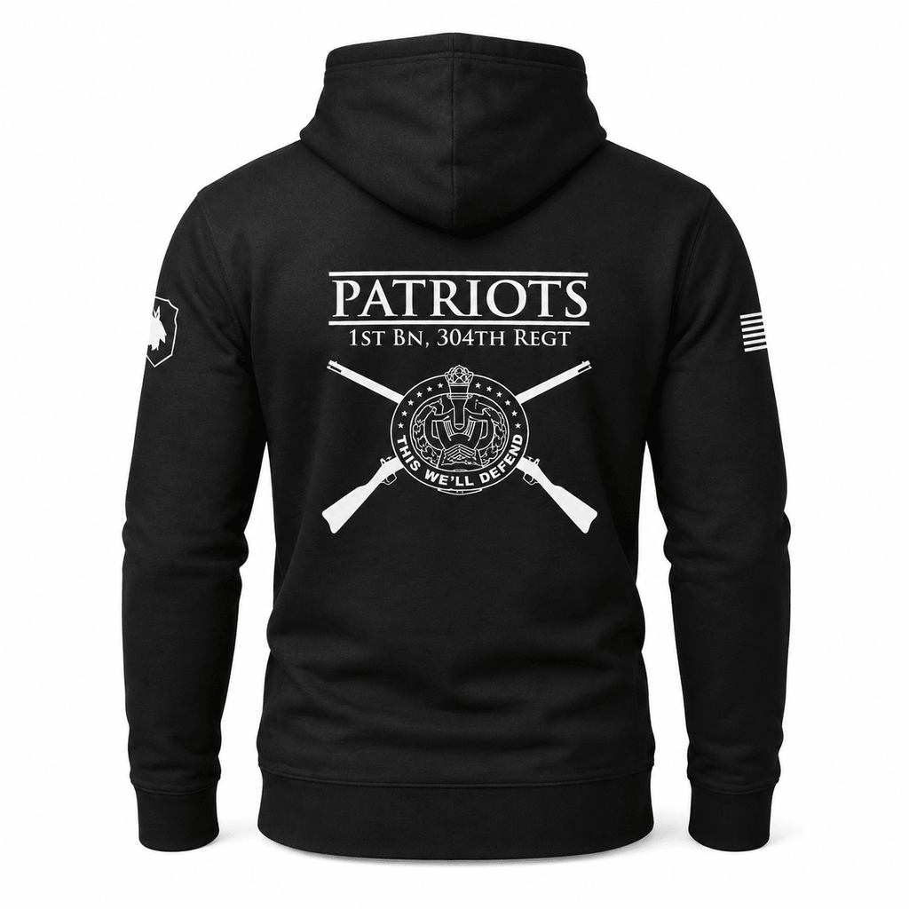 Patriots 1st Battalion 304th Regiment Hoodie (Order 1 Size Up For Better Fit) - VeteranShirts