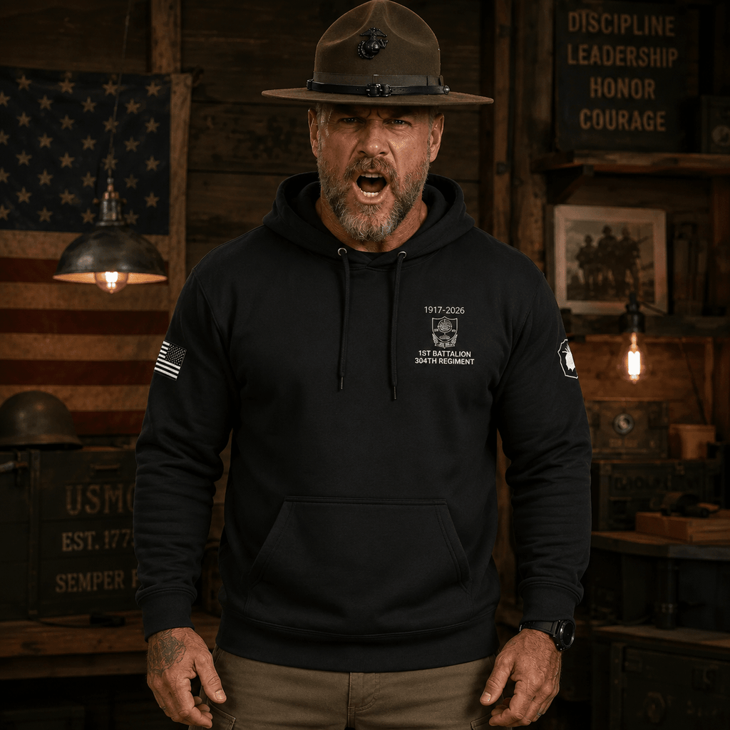 Patriots 1st Battalion 304th Regiment Hoodie (Order 1 Size Up For Better Fit) - VeteranShirts
