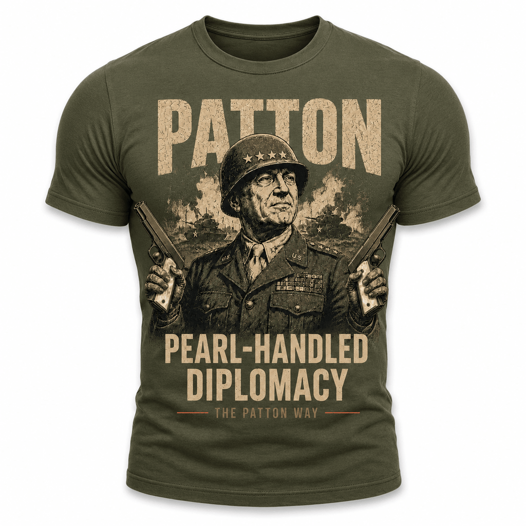 Pearl-Handled Diplomacy Patton Shirt - VeteranShirts
