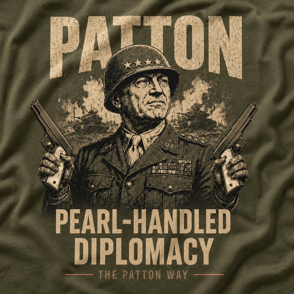 Pearl-Handled Diplomacy Patton Shirt - VeteranShirts
