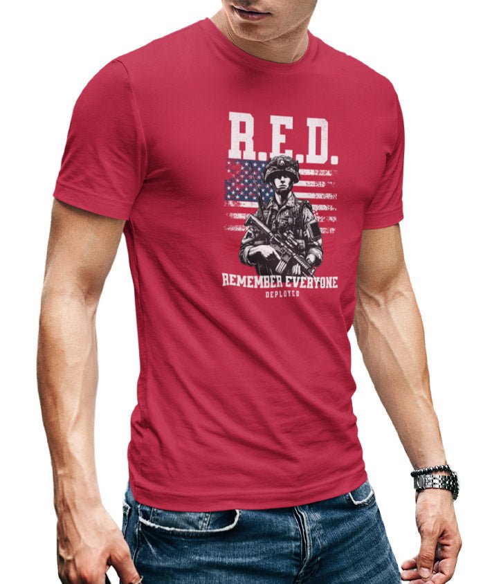 R.E.D. Remember Everyone Deployed - VeteranShirts