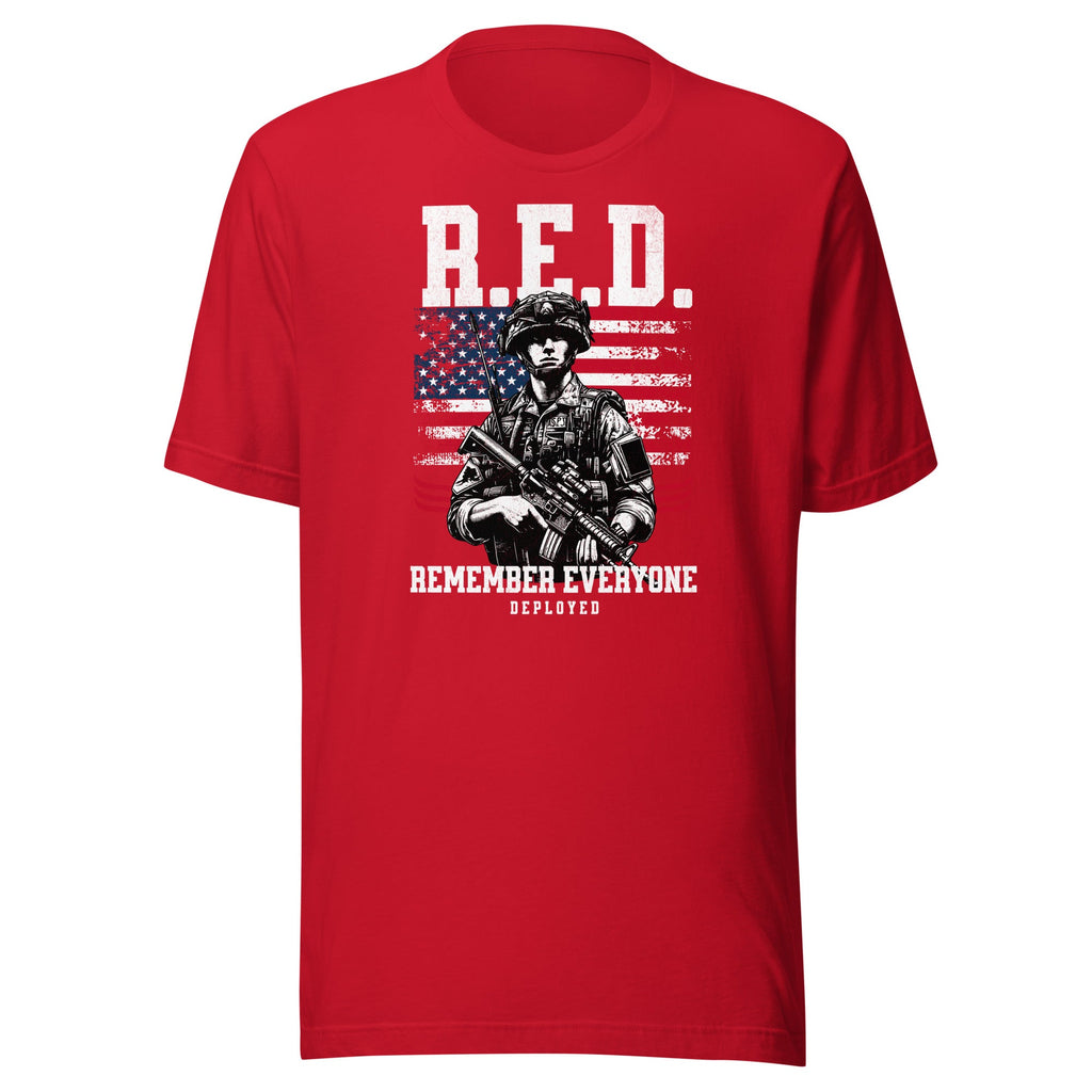 R.E.D. Remember Everyone Deployed - VeteranShirts