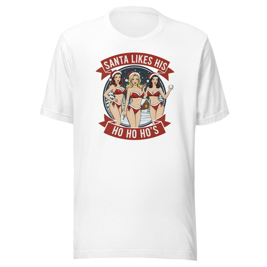 Santa Loves His Ho Ho Hos Christmas Shirt - VeteranShirts