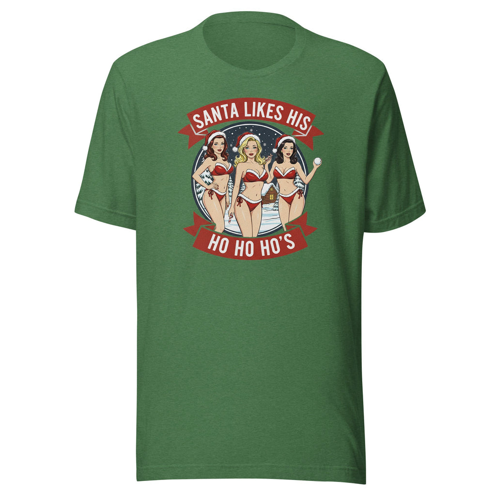 Santa Loves His Ho Ho Hos Christmas Shirt - VeteranShirts