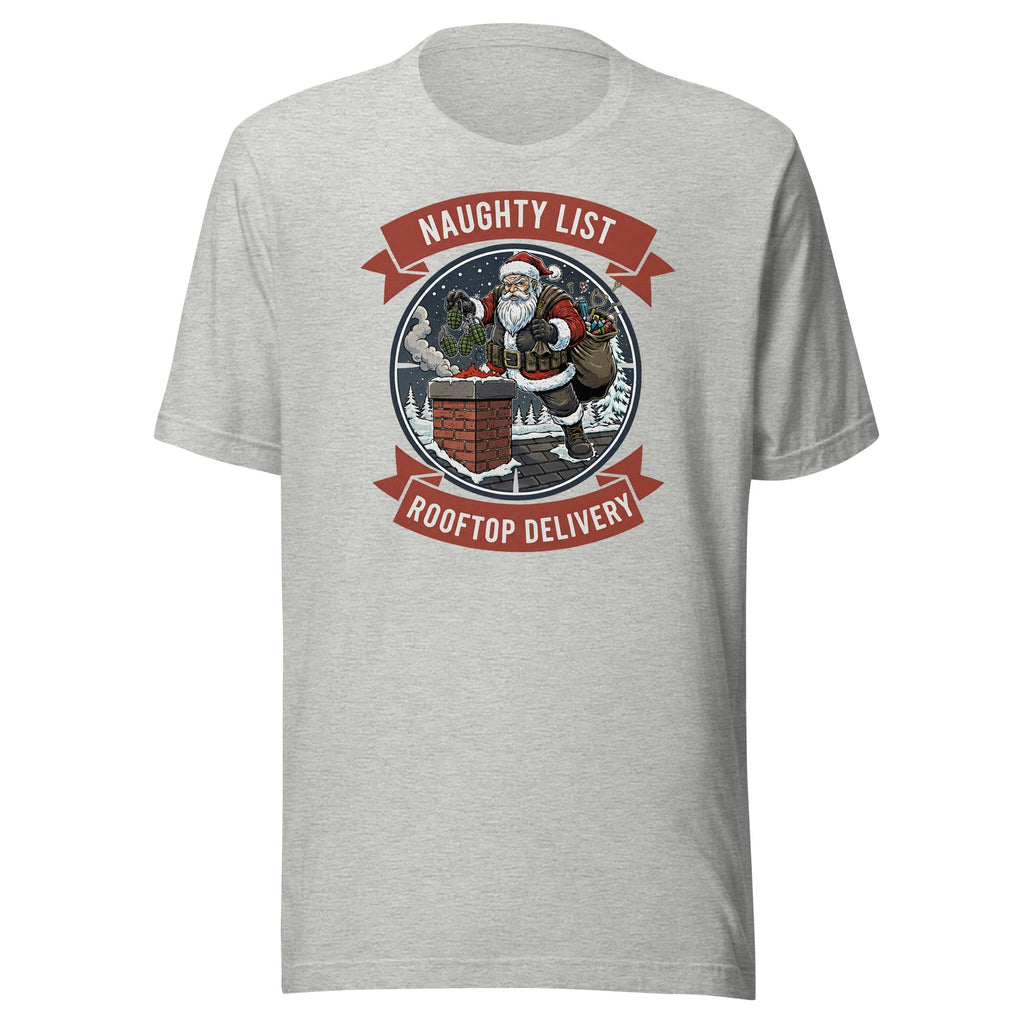 Santas Naughty Rooftop Delivery Christmas shirt - VeteranShirts