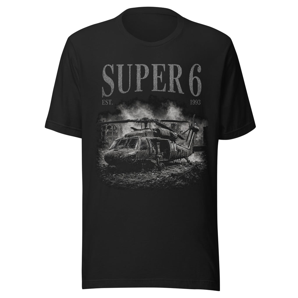 SUPER 6 Black Hawk Down Tee - VeteranShirts