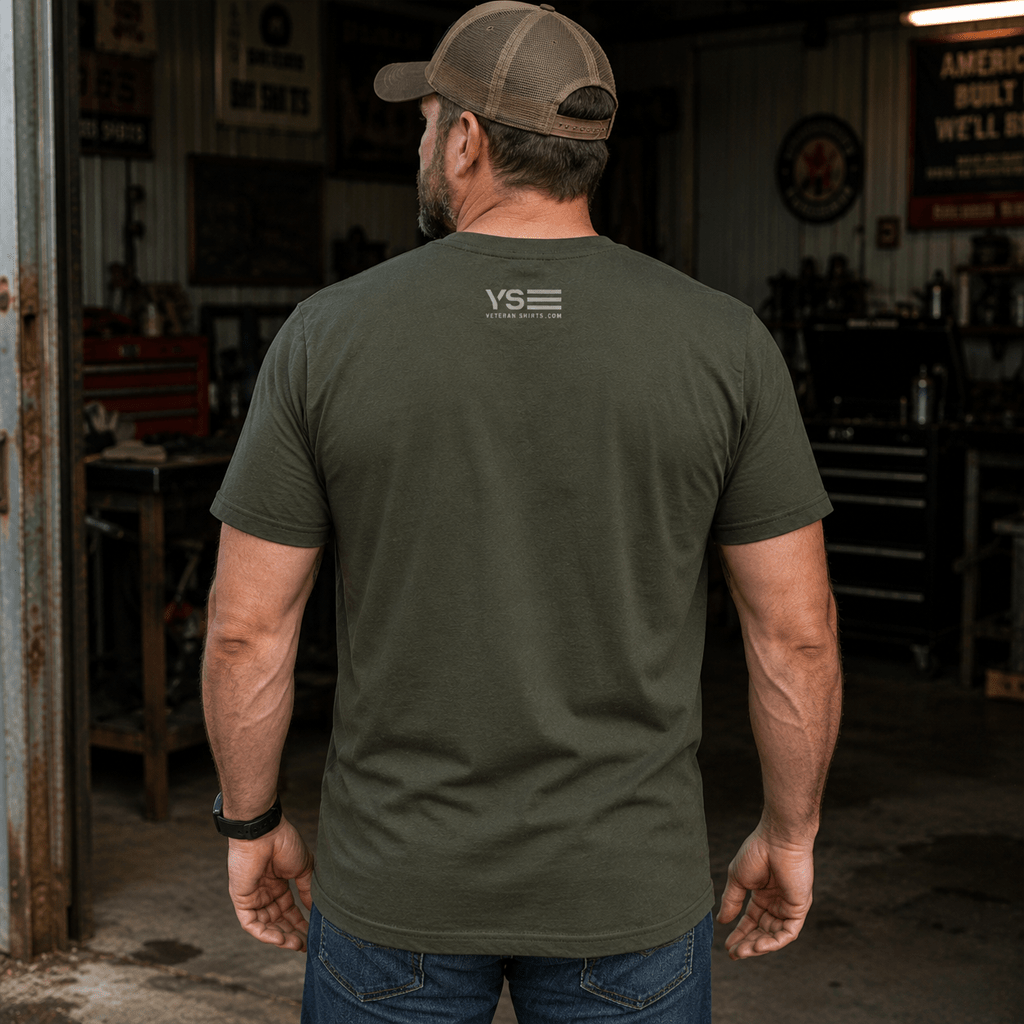 U.S. War Dept - We Work With Psychopaths Tee - VeteranShirts