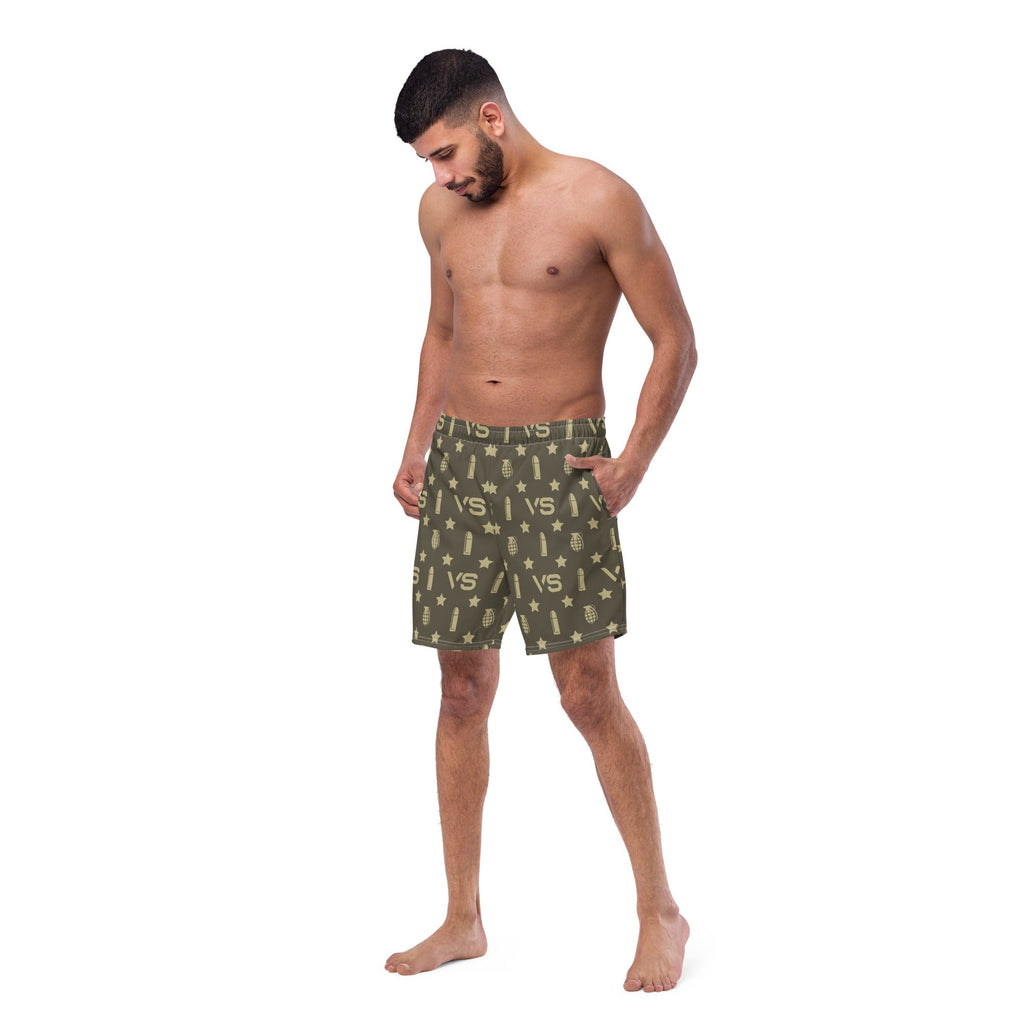 VS Mens Swin Trunks Logo - VeteranShirts