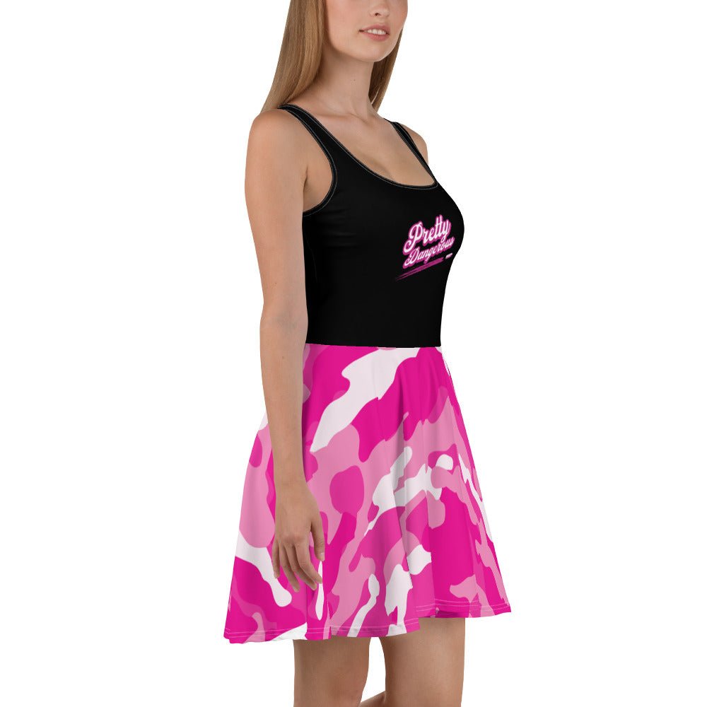 VS Pretty Dangerous Sun Dress (Pink Cammo) - VeteranShirts