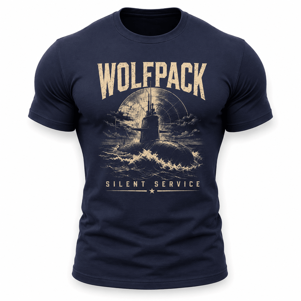 Wolfpack Silent Service Submarine Shirt - VeteranShirts