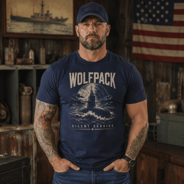 Wolfpack Silent Service Submarine Shirt - VeteranShirts