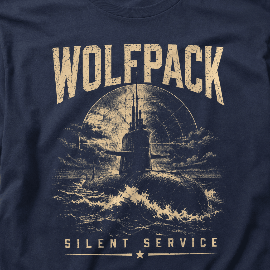 Wolfpack Silent Service Submarine Shirt - VeteranShirts