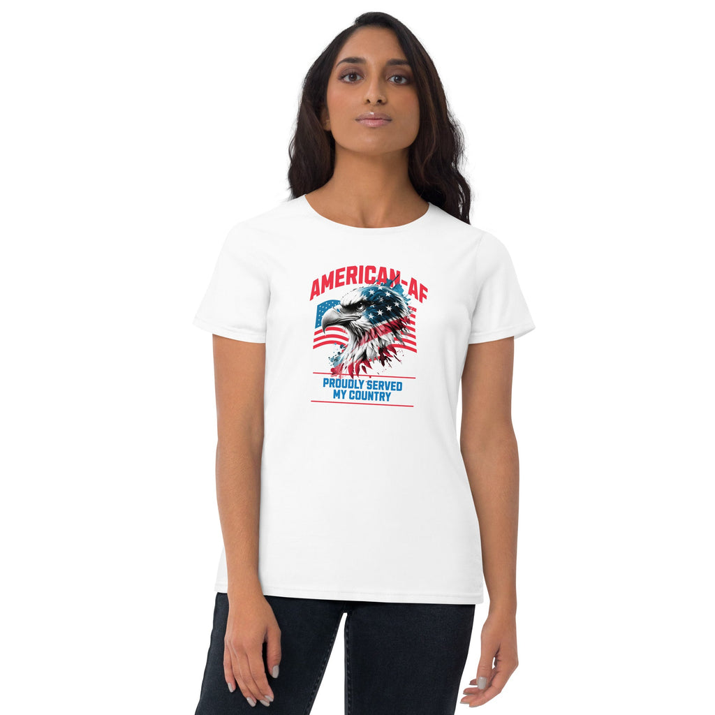 Women's American - AF short sleeve t - shirt - VeteranShirts