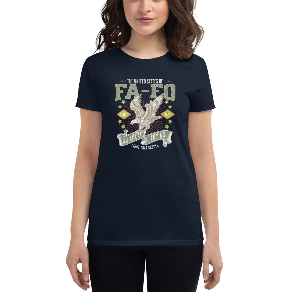 Women's United States of FAFO short sleeve t - shirt - VeteranShirts