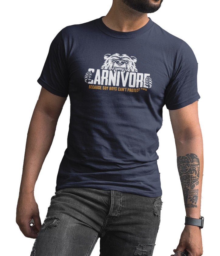 Carnivore - Because Soy Boys Can't Protect You (Veteran Shirt) - VeteranShirts