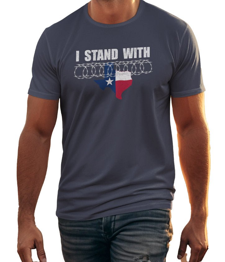 I Stand With Texas (Veteran Shirt) - VeteranShirts