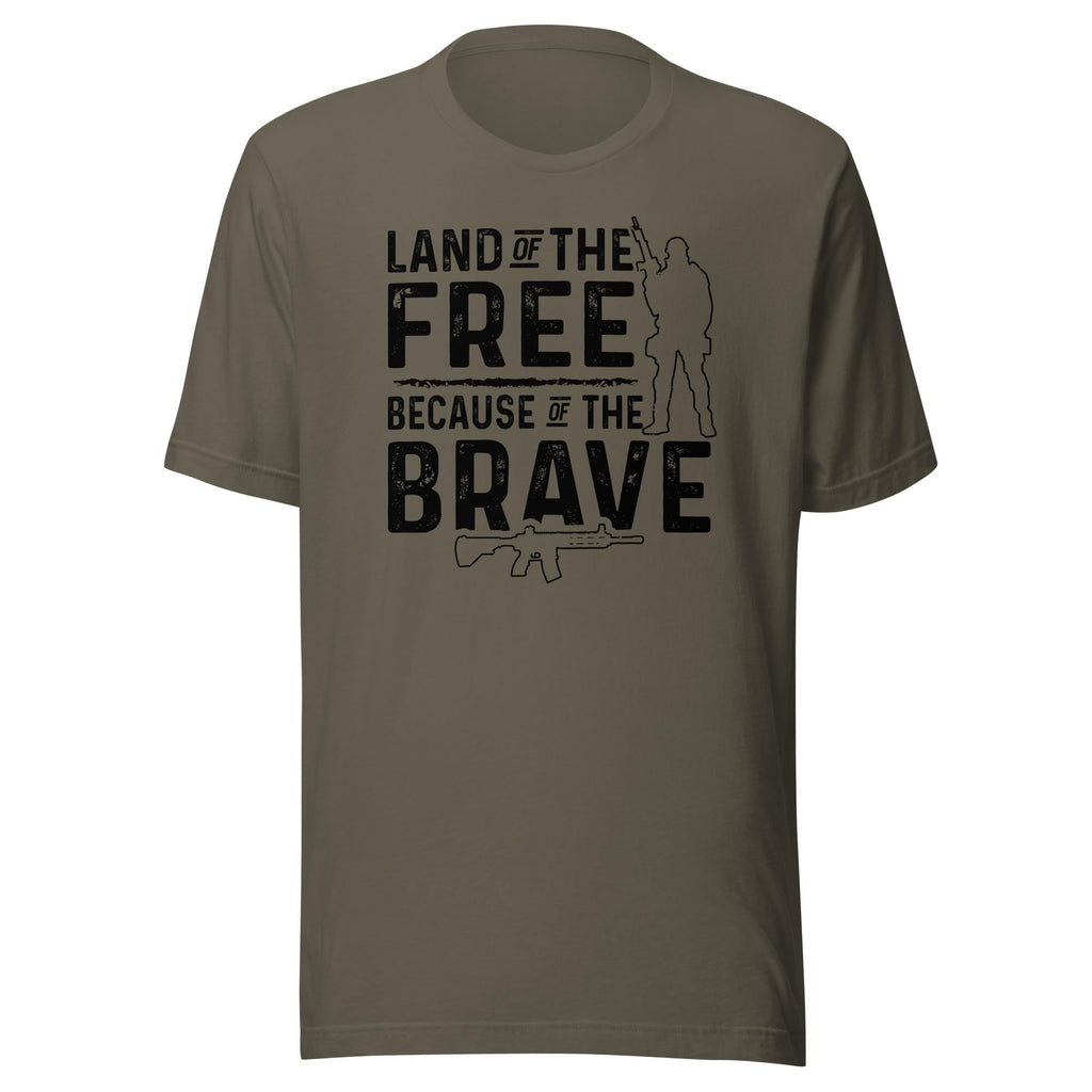 Land Of The Free Because Of The Brave (Veteran Shirt) - VeteranShirts
